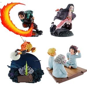 Demon Slayer 4 figure set